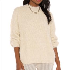 SNDYS chunky knit sweater in cream from revolve